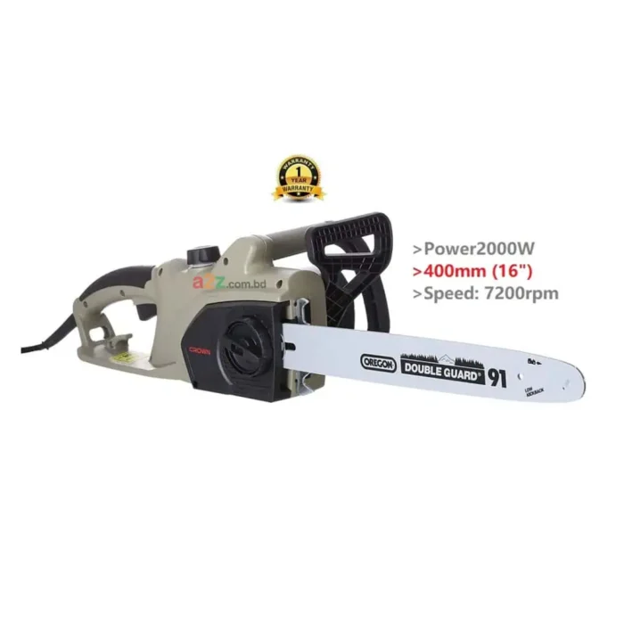 crown-16-inch-electric-chain-saw-ct15165 CROWN Professional 2000W 16 Inch Electric Chain Saw Wood Cutting Machine CT15165