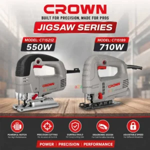 CROWN Professional Variable Speed Wood and Metal Jigsaw Machine Series All Models CROWN Jig Saw
