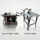 CROWN Professional Heavy Duty Woodworking Bench Circular Table Saw Machine Series All Models