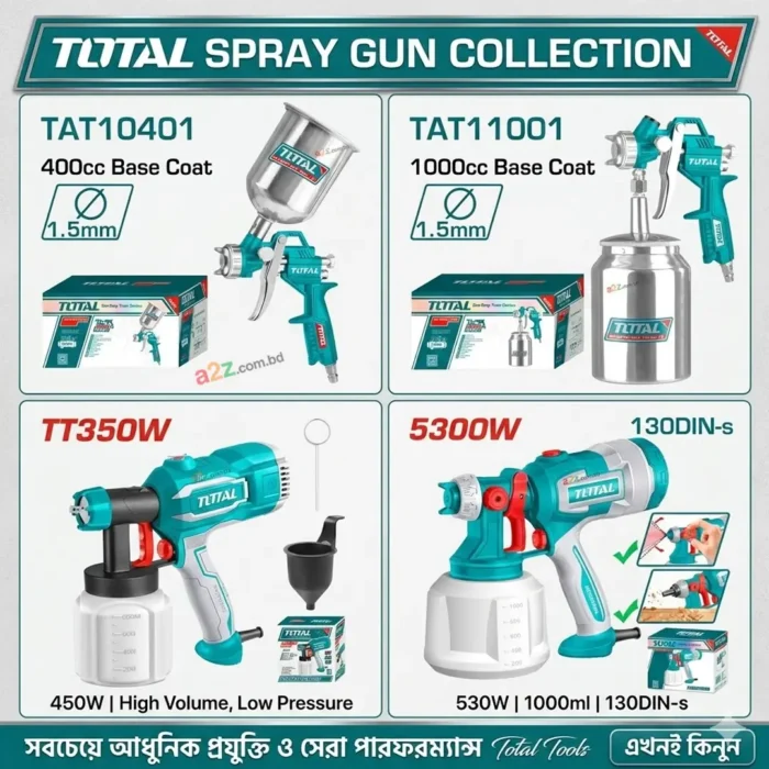 total-spray-gun-all-models TOTAL Professional Air and Electric Powered Spray Gun All Models Collection