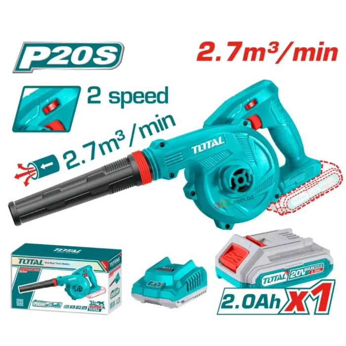 TOTAL TABLI200181 Variable Speed Cordless Blower