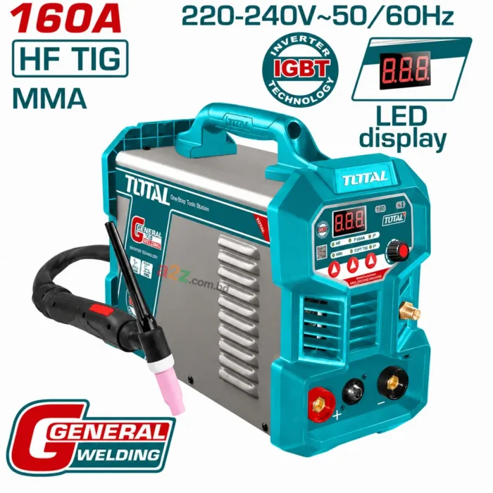 total-tig16058-welding-machine TOTAL TIG16058 Inverter TIG MMA Welding Machine with Pulse
