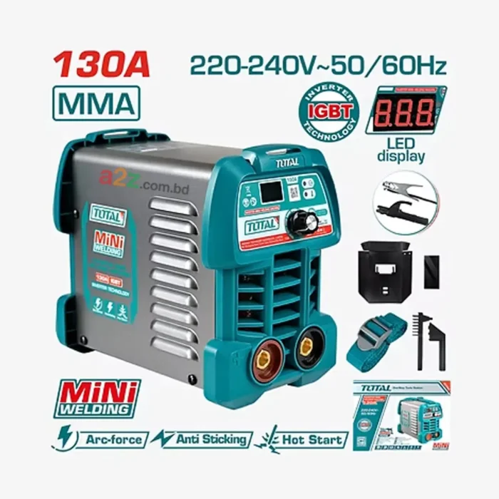 total-tw213049-welding-machine TOTAL TW213049 Inverter MMA Welding Machine 130A