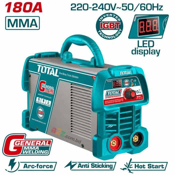 total-tw218059-welding-machine TOTAL TW218059 Inverter MMA Welding Machine 180A Pro
