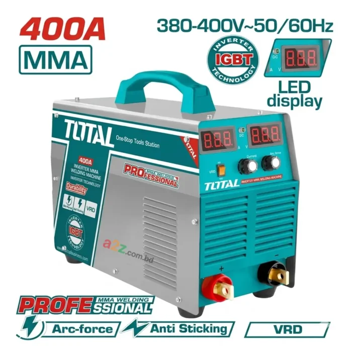total-tw24003-welding-machine TOTAL TW24003 Three Phase Heavy Industrial Inverter Welding Machine