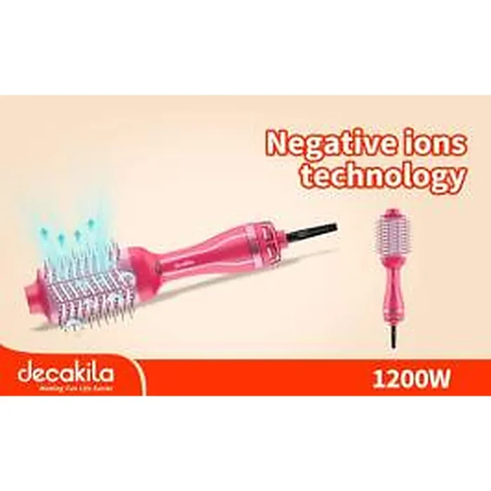 Decakila Hot Air Styler KEHS033R - ionic function সহ 1200W hair styler