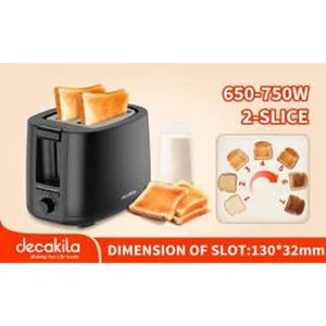 Decakila Toaster KETS008B - ২ স্লাইস ইলেকট্রিক টোস্টার