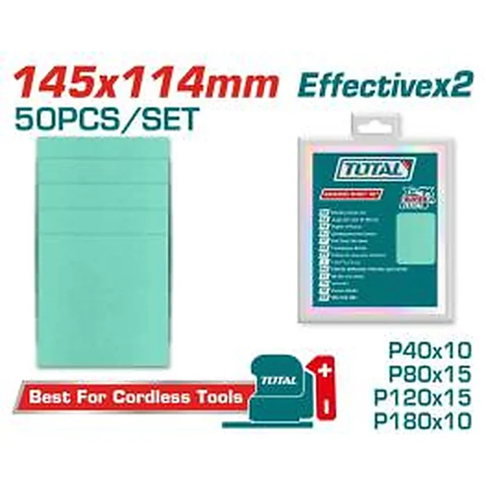 TOTAL Sanding Sheet Set TAC145115