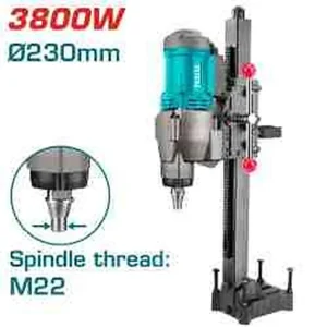 TOTAL Diamond Drilling Machine TDDM38001 - 3800W কংক্রিট ড্রিলিং মেশিন