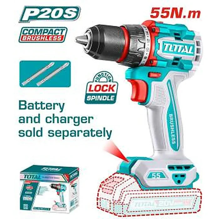 TOTAL Cordless Drill 20V Brushless মডেল TDLI205581 এর ছবি