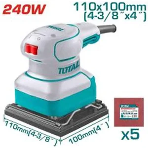TOTAL Palm Sander 240W মডেল TF2241108 - কাঠ ফিনিশিং এর জন্য পাম স্যান্ডার