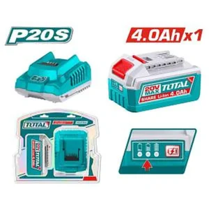TOTAL P20S Lithium-Ion Battery & Charger Kit TFBCPK1012