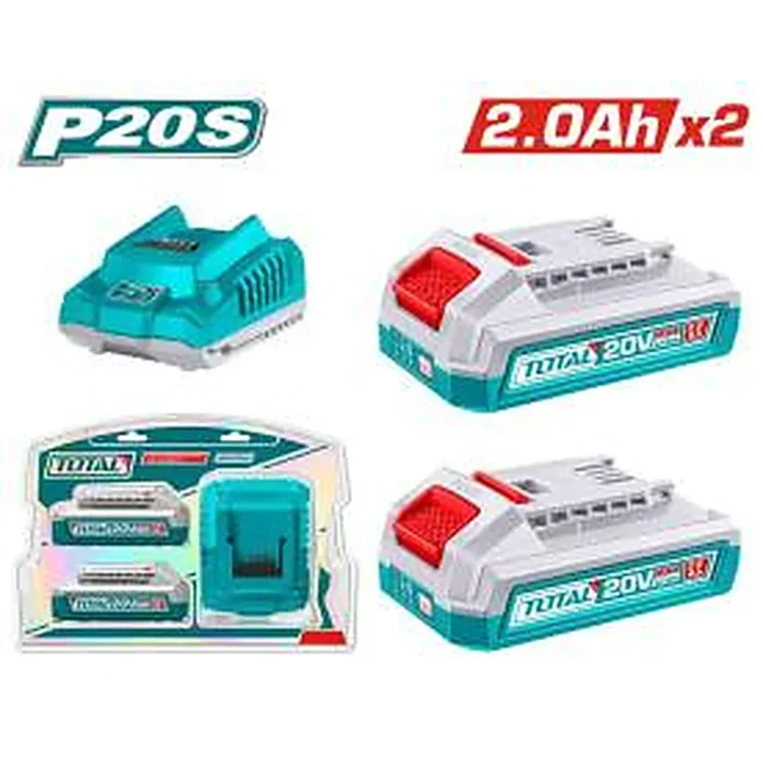 TOTAL P20S Lithium-Ion Battery & Charger Kit TFBCPK2212