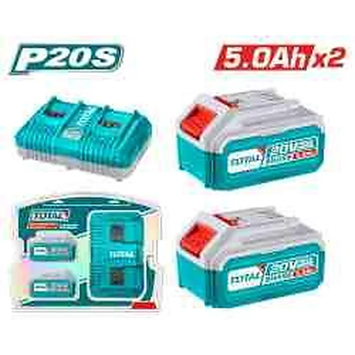TOTAL P20S Lithium-Ion Battery And Charger Kit TFBCPK2425