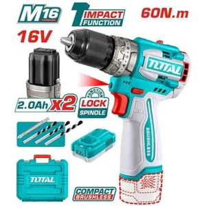 TOTAL Compact Brushless Cordless Impact Drill TIDLI16682