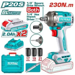 TOTAL Cordless Impact Wrench 20V ব্রাশলেস মডেল TIWLI20236