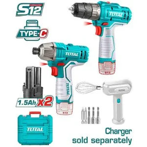 TOTAL Cordless 3 Pcs Combo Kit TOSLI240205