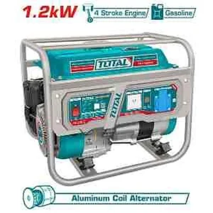 TOTAL Gasoline Generator Series - Portable Petrol Power Generator (0.65kW / 1... -