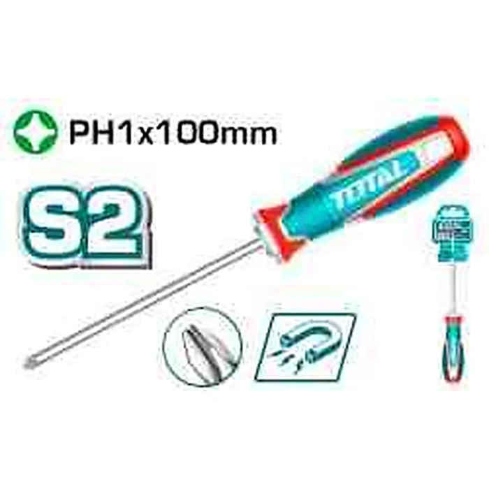 TOTAL Slotted Screwdriver TSDPH1100