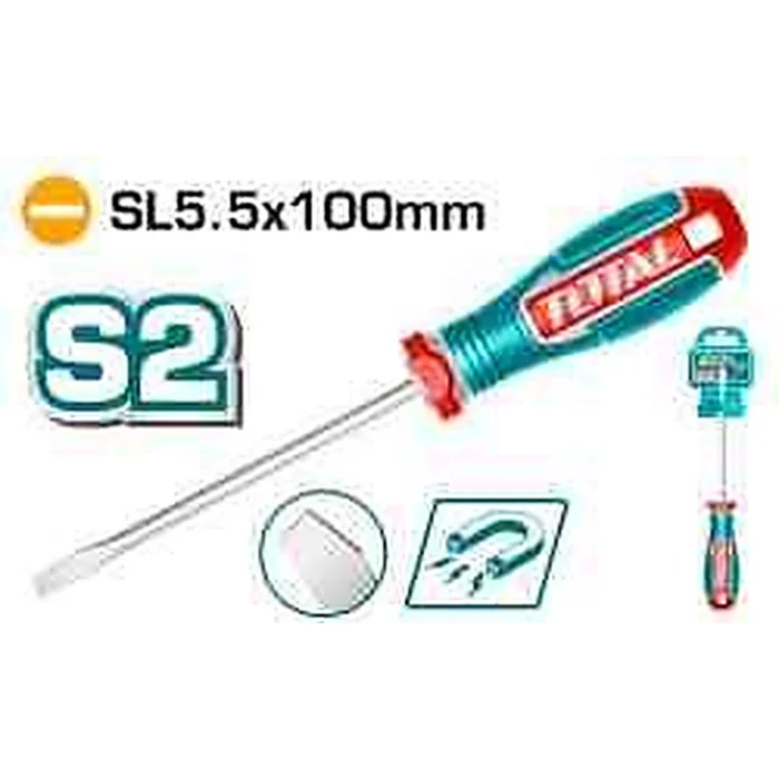 TOTAL Slotted Screwdriver TSDSL5100