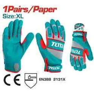 TOTAL Mechanic Gloves XL সাইজ, মডেল TSP1806-XL, হাতের সুরক্ষার জন্য মাইক্রোফাইবার গ্লাভস