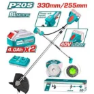 TOTAL Cordless String Trimmer & Brush Cutter TSTLI202521