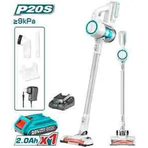 TOTAL Vacuum Cleaner 20V Lithium-Ion মডেল TVLI2006 - HEPA ফিল্টার সহ কর্ডলেস ভ্যাকুয়াম ক্লিনার