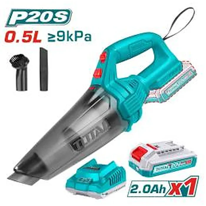 TOTAL Cordless Vacuum Cleaner Series - Rechargeable Handheld Vacuum (12V / 20... -