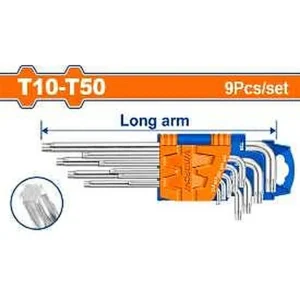 WADFOW Torx Key Set 9pcs T10-T50 Cr-V মডেল WHK3291