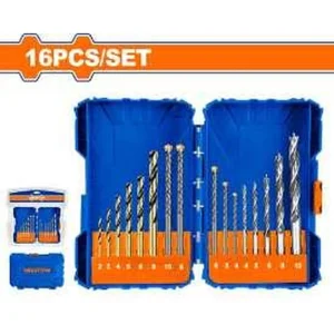 WADFOW Drill Bits Set ১৬ পিস মডেল WMJ6516 - মেটাল, ম্যাসনরি ও উড বিট