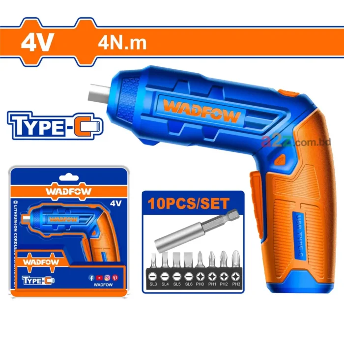 WADFOW 4V Cordless Screwdriver